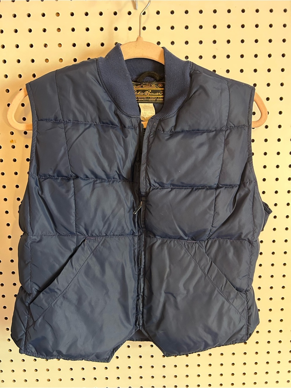 Eddie Bauer Navy Quilted Puffer Vest